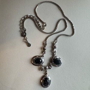 Vintage Armco Sterling silver statement necklace